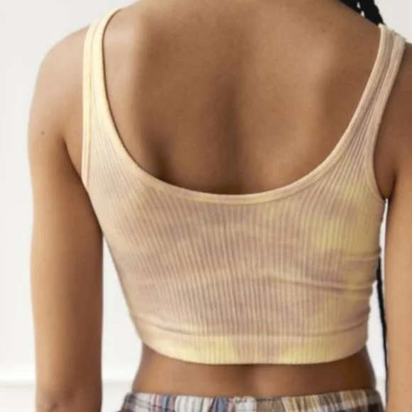 Tie Dye Stretch Crop Tank Top - Picture 2 of 7